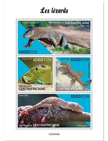 n° 9292/9295 - Timbre CENTRAFRIQUE Poste