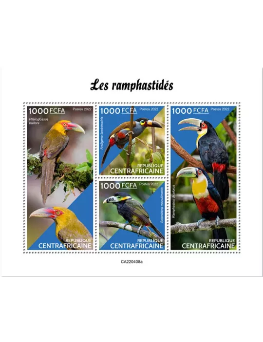 n° 9300/9303 - Timbre CENTRAFRIQUE Poste