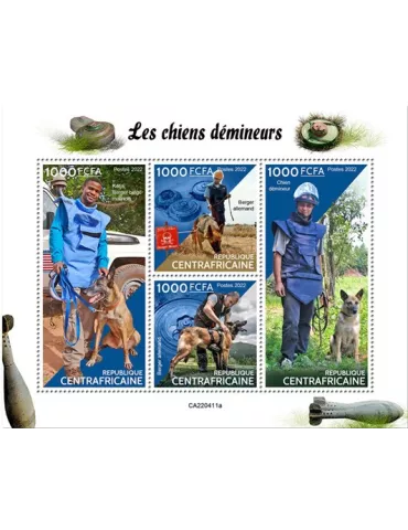 n° 9312/9315 - Timbre CENTRAFRIQUE Poste