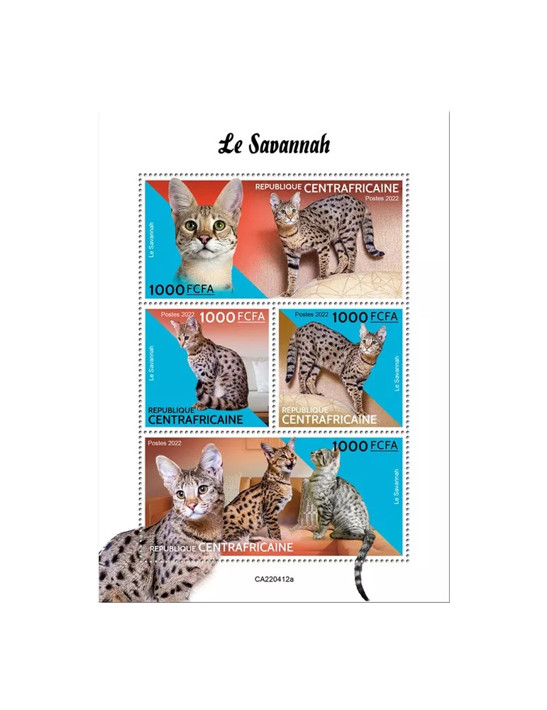 n° 9316/9319 - Timbre CENTRAFRIQUE Poste