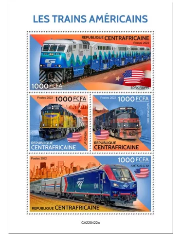 n° 9356/9359 - Timbre CENTRAFRIQUE Poste