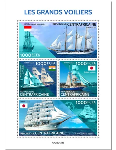 n° 9360/9363 - Timbre CENTRAFRIQUE Poste