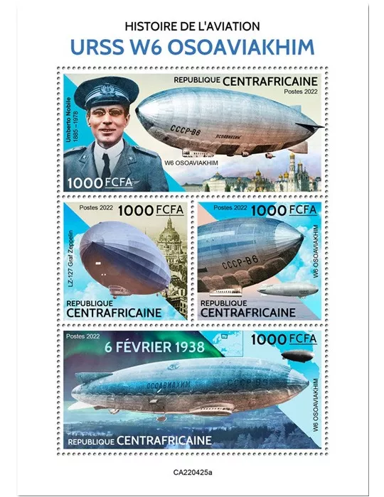 n° 9368/9371 - Timbre CENTRAFRIQUE Poste