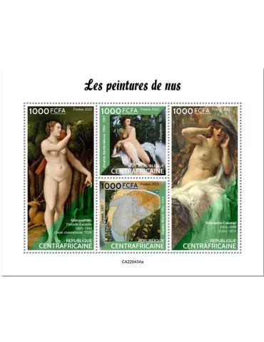 n° 9404/9407 - Timbre CENTRAFRIQUE Poste