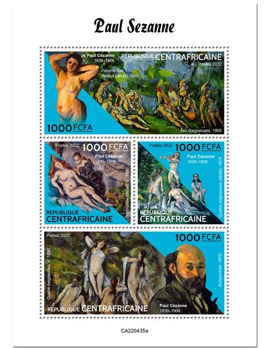 n° 9408/9411 - Timbre CENTRAFRIQUE Poste
