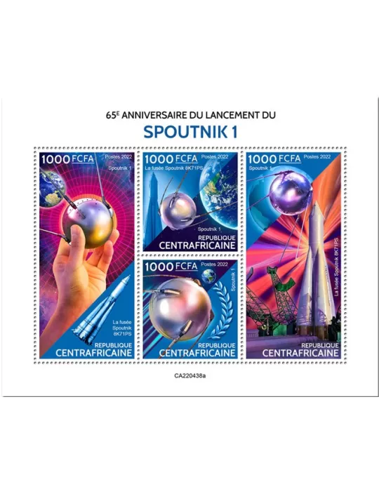 n° 9420/9423 - Timbre CENTRAFRIQUE Poste