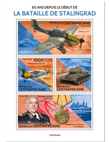 n° 9428/9431 - Timbre CENTRAFRIQUE Poste