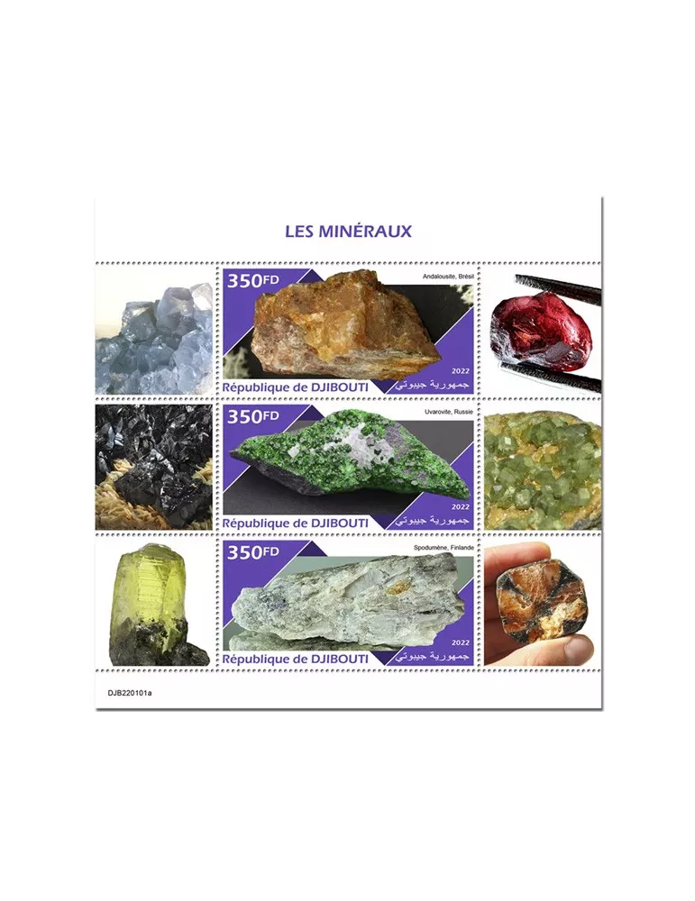 n° 3842/3844 - Timbre DJIBOUTI Poste