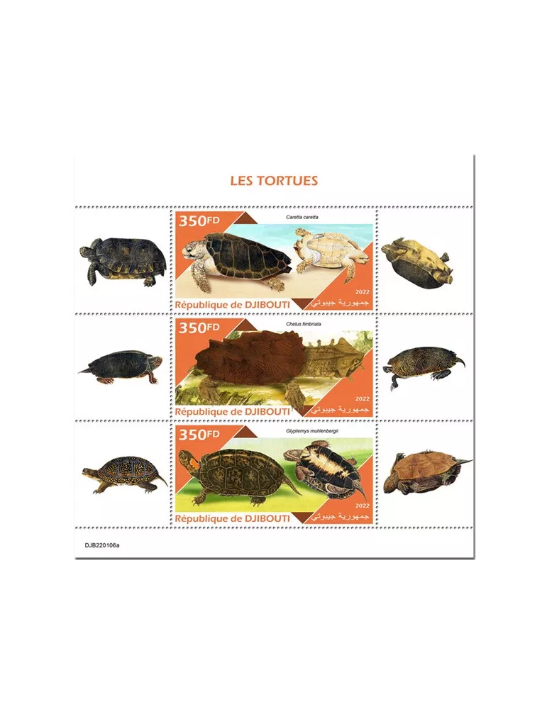 n° 3857/3859 - Timbre DJIBOUTI Poste