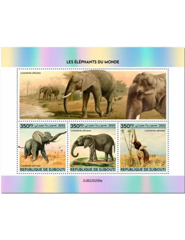 n° 3960/3962 - Timbre DJIBOUTI Poste