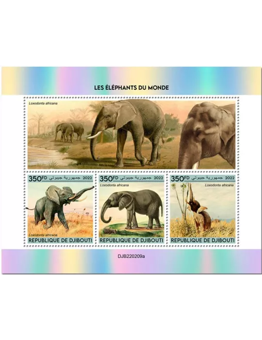 n° 3960/3962 - Timbre DJIBOUTI Poste