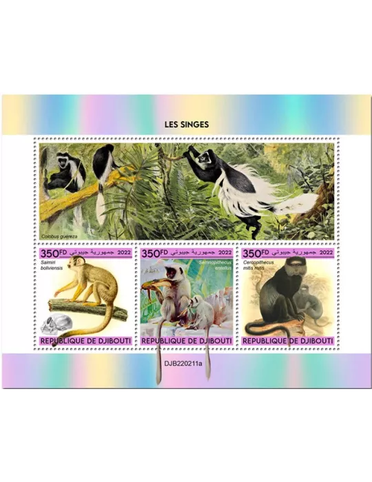 n° 3966/3968 - Timbre DJIBOUTI Poste