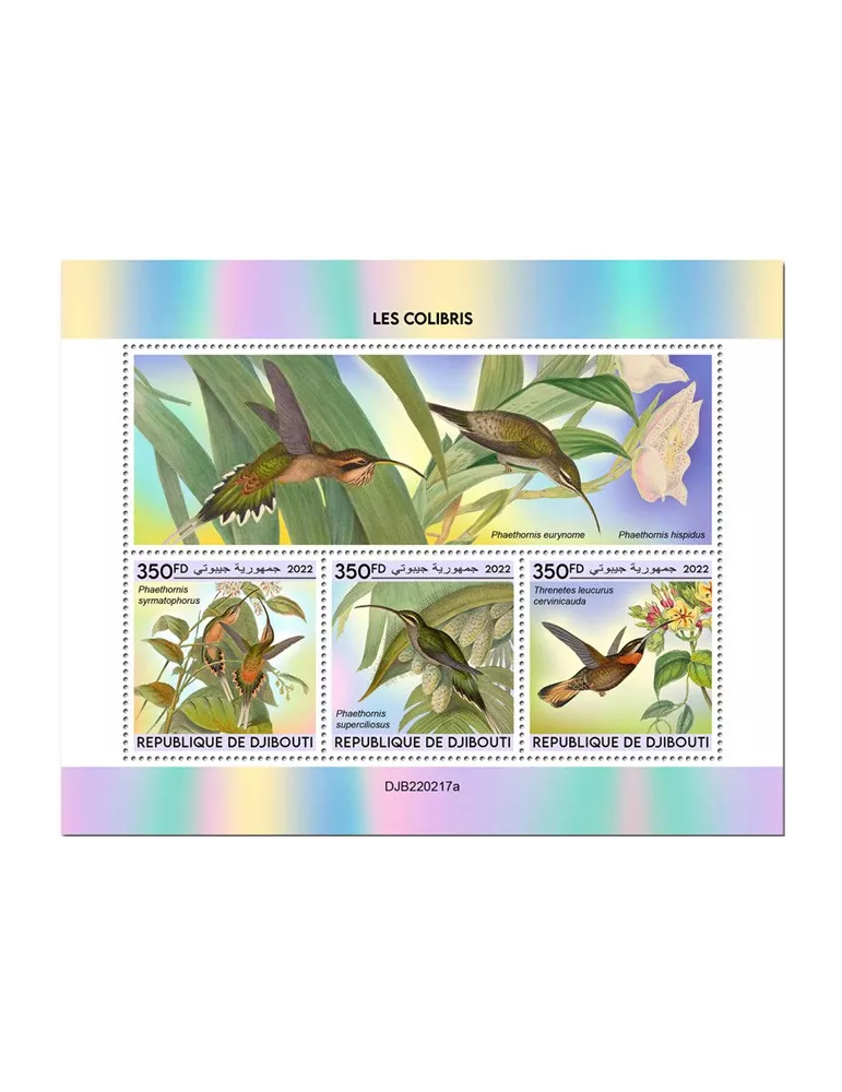 n° 3984/3986 - Timbre DJIBOUTI Poste