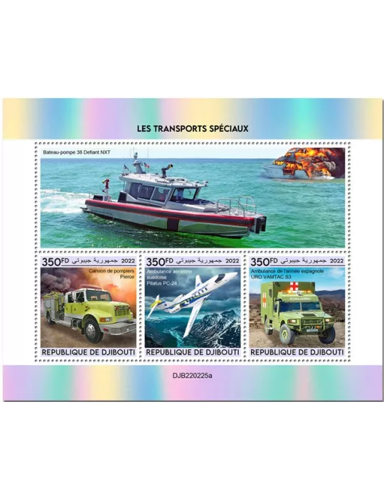 n° 4008/4010 - Timbre DJIBOUTI Poste
