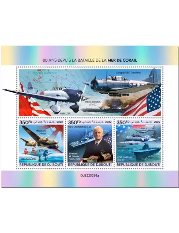 n° 4044/4046 - Timbre DJIBOUTI Poste