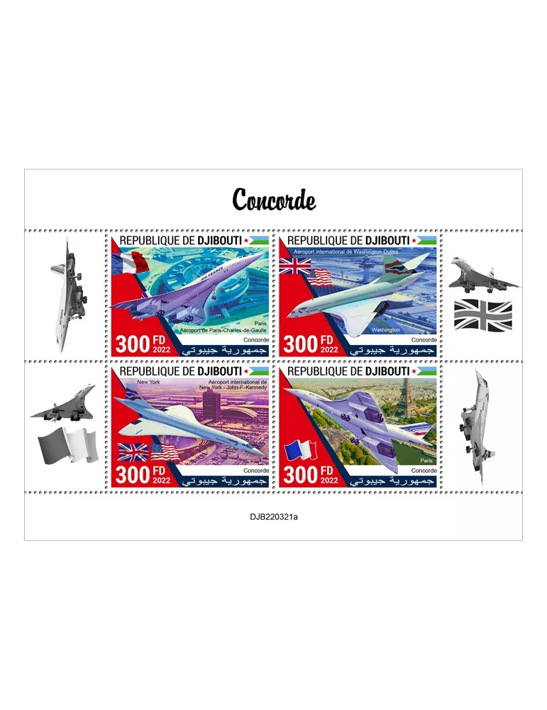 n° 4134/4137 - Timbre DJIBOUTI Poste