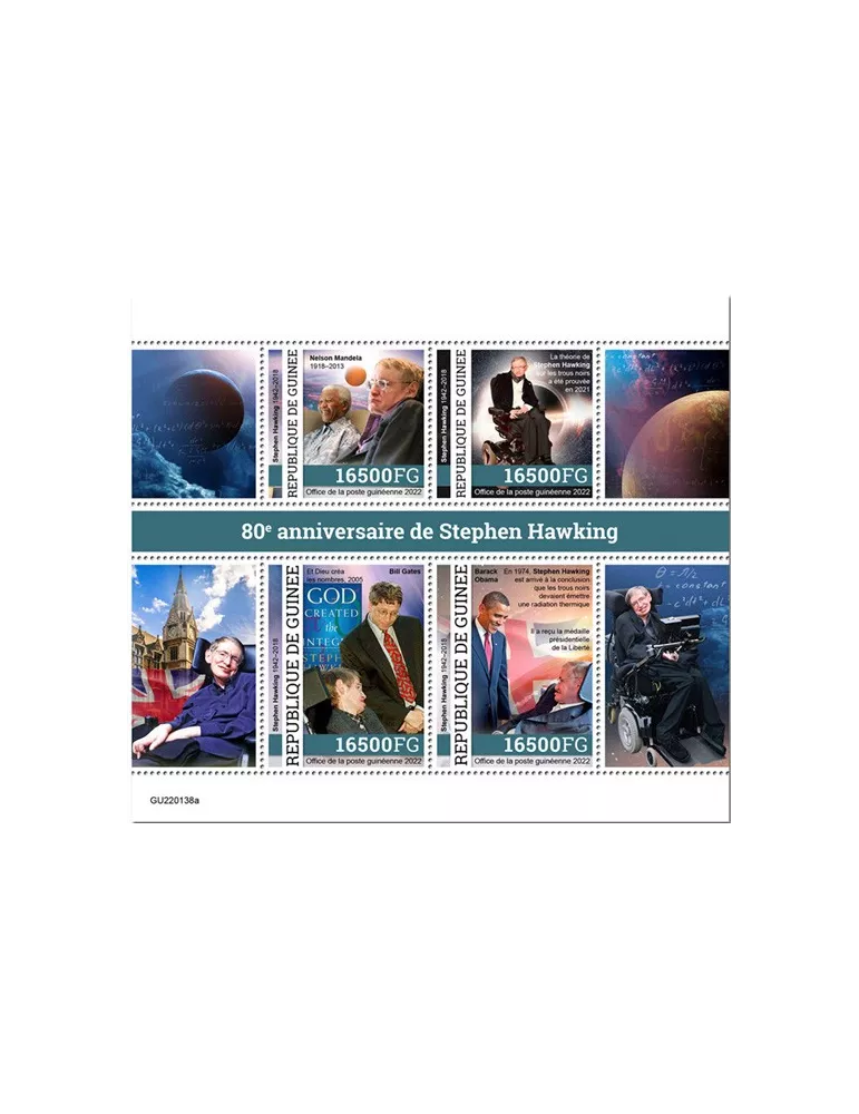 n° 11677/11680 - Timbre GUINÉE Poste