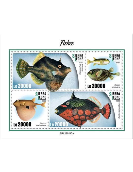 n° 10652/10655 - Timbre SIERRA LEONE Poste