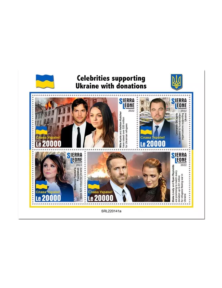 n° 10756/10759 - Timbre SIERRA LEONE Poste