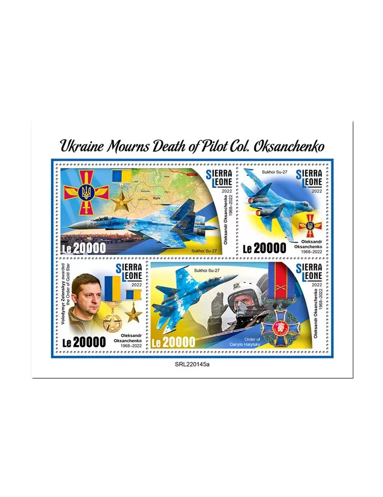 n° 10772/10775 - Timbre SIERRA LEONE Poste
