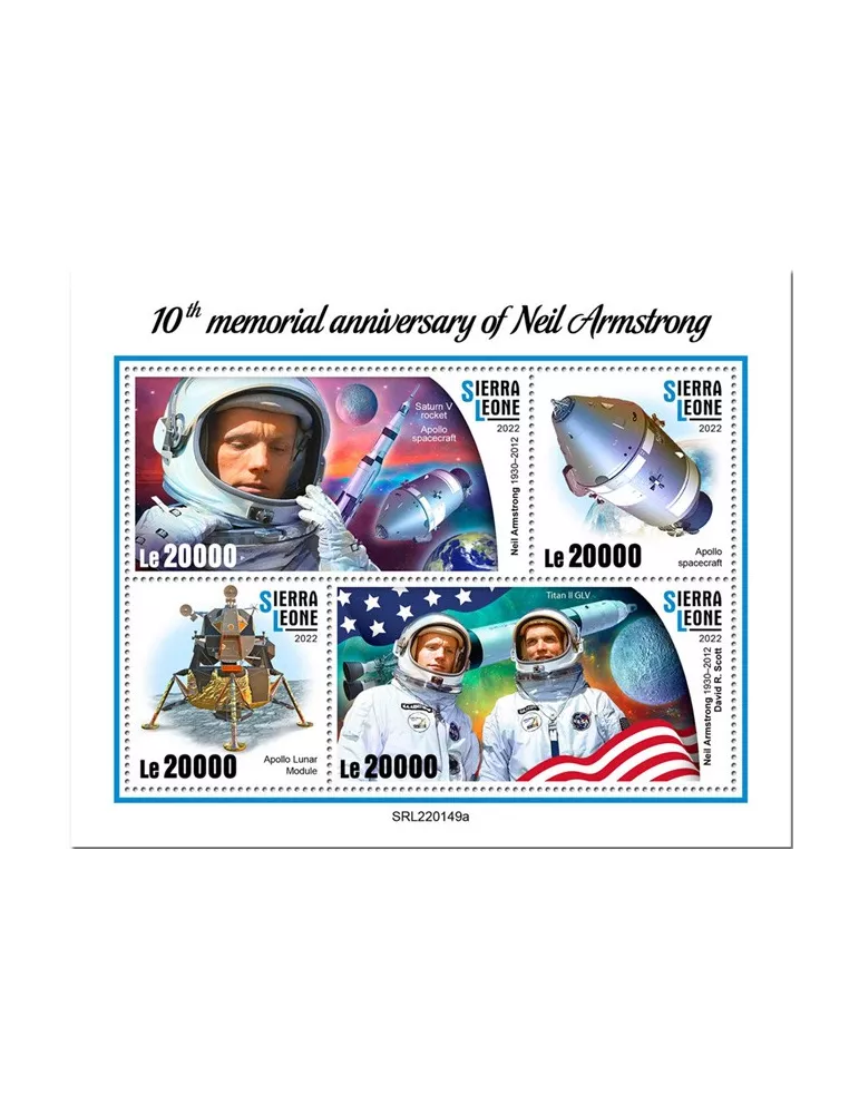 n° 10785/10788 - Timbre SIERRA LEONE Poste