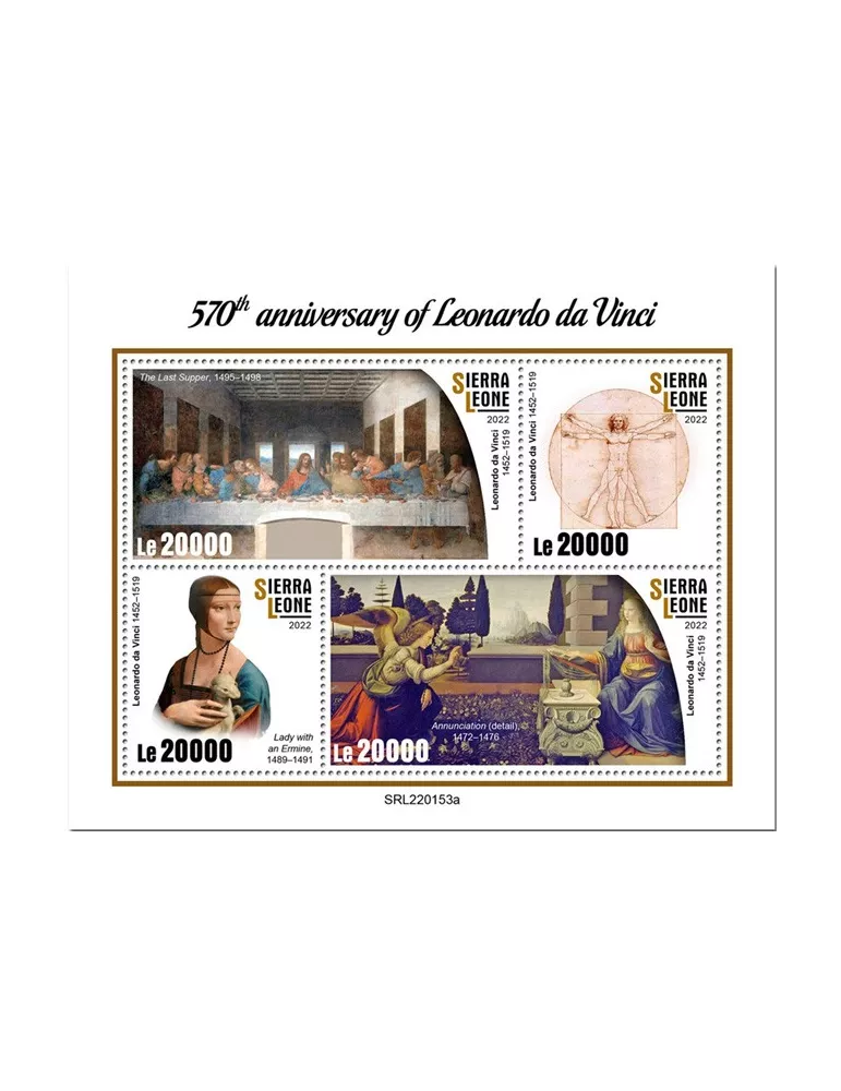 n° 10801/10804 - Timbre SIERRA LEONE Poste