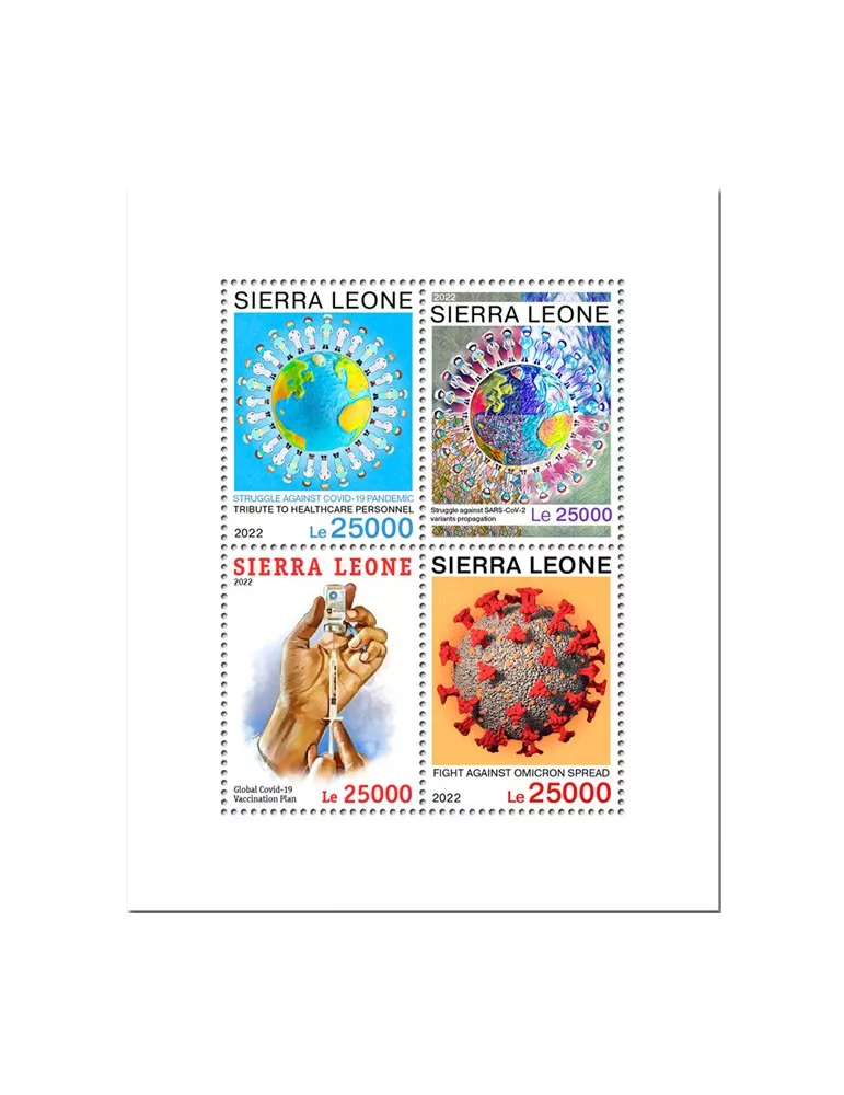 n° 10840/10843 - Timbre SIERRA LEONE Poste