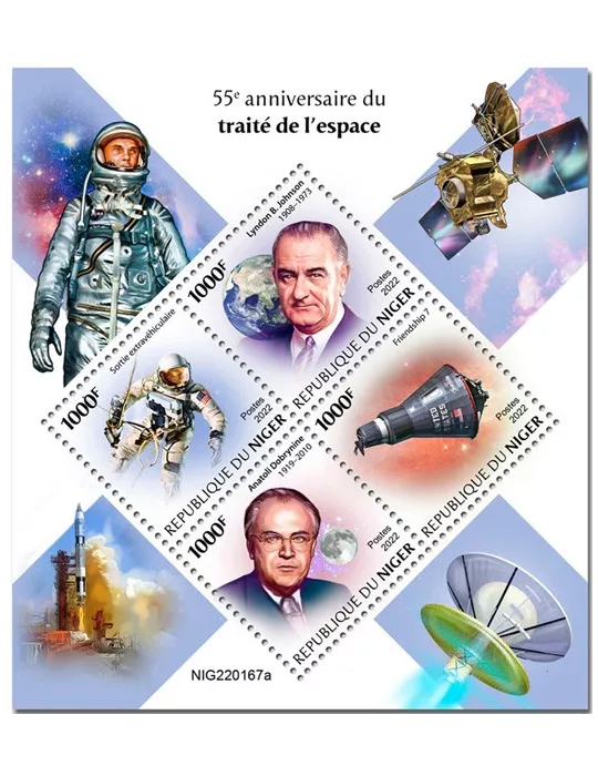 n° 7040/7043 - Timbre NIGER Poste