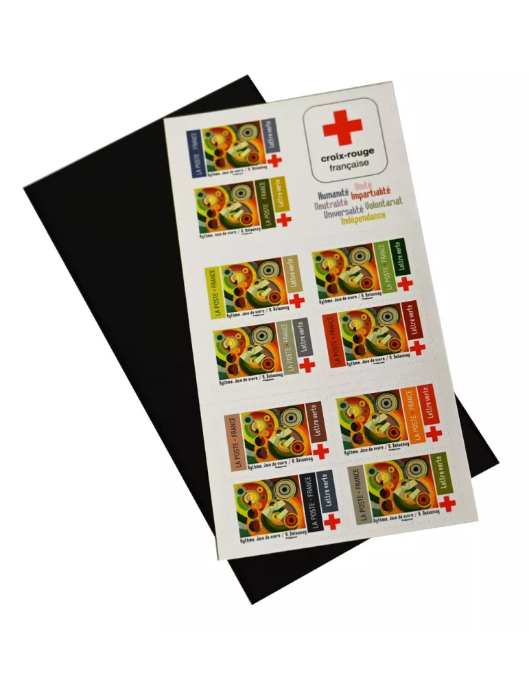 Pochettes double soudure - Lxh:85x165 mm (Fond noir)