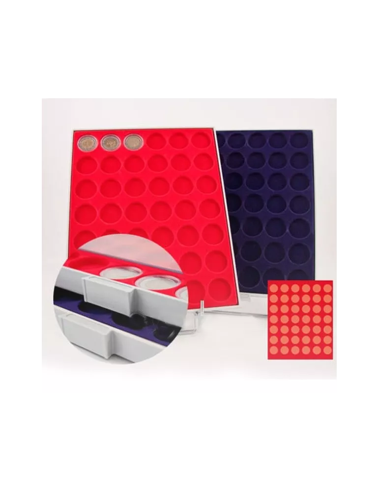 MEDAILLIER : 42 CASES RONDES (SPECIAL 2 EURO)