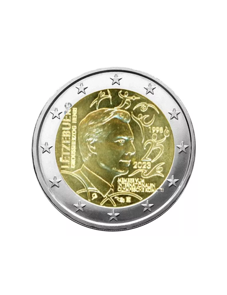 2 EURO COMMEMORATIVE 2023 : LUXEMBOURG (Grand-Duc Henri membre du CIO)