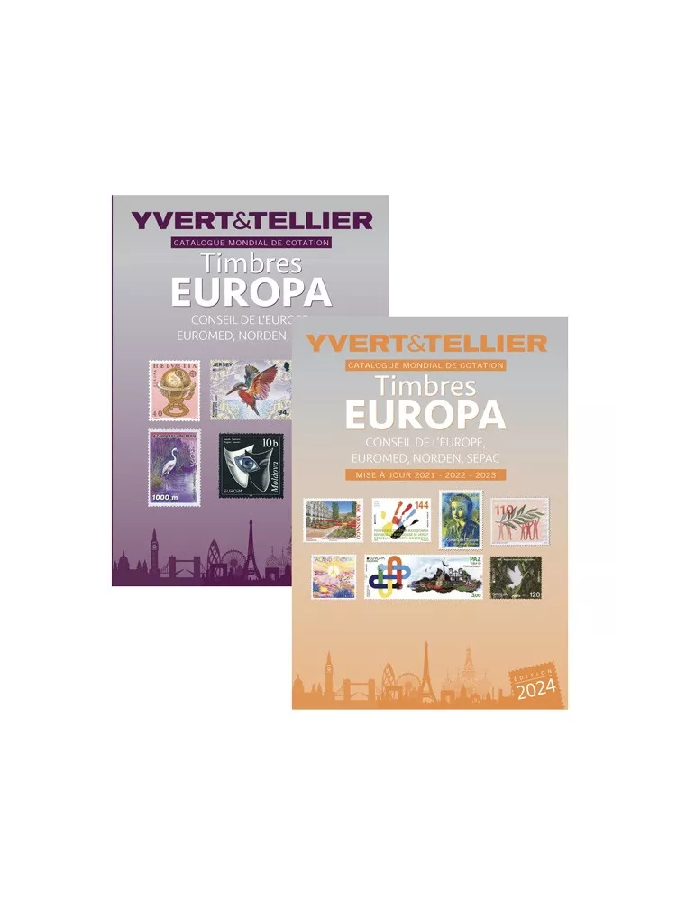 EUROPA - 2022 + Mise à jour 2024 (Catalogue des timbres EUROPA, Conseil de l'Europe, EUROMED, SEPAC, NORDEN)