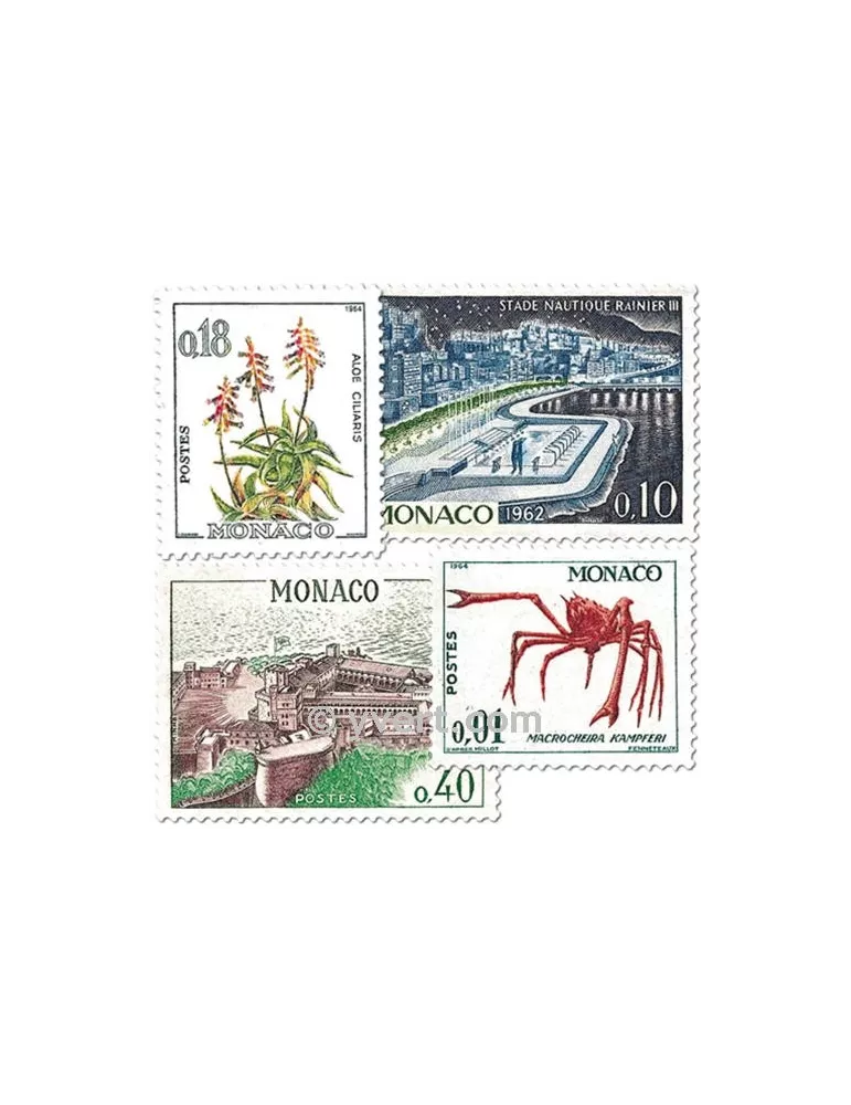 n° 537A/550A - Timbre Monaco Poste