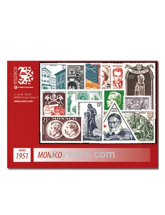 n° 383/396 - Timbre Monaco Année complète (1952/1953)