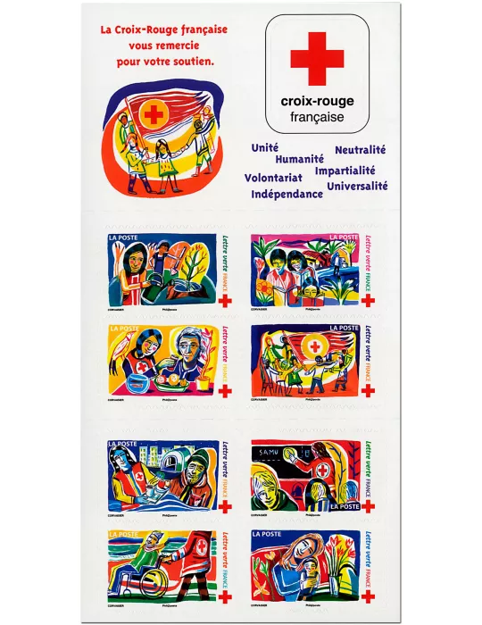 n° 2061 - Timbre France Carnets Croix Rouge (2017)