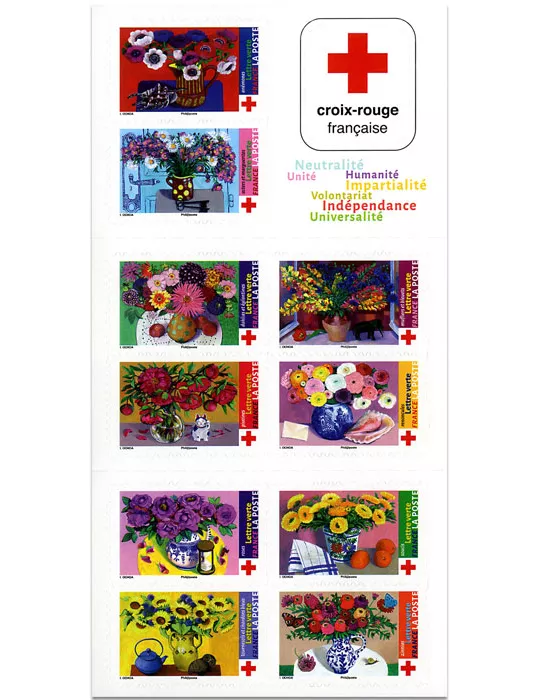 n° 2062 - Timbre France Carnets Croix Rouge (2018)