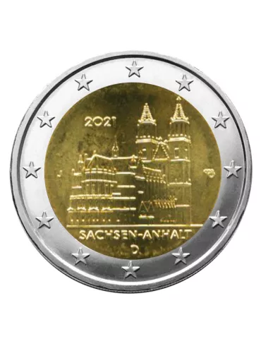 2 EURO COMMEMORATIVE 2021 : ALLEMAGNE (Cathédrale de Sachsen-Anhalt)