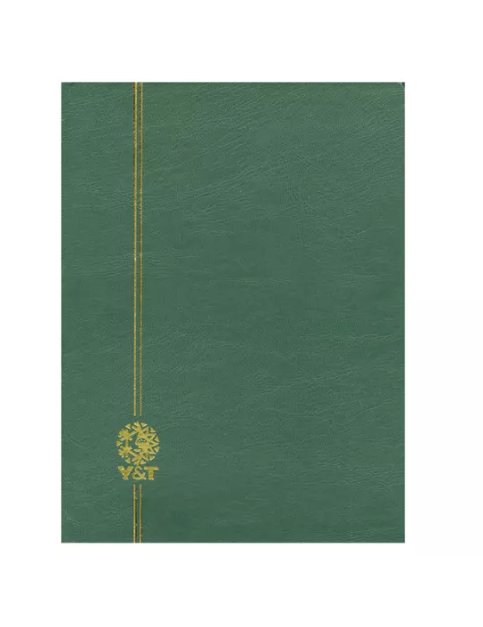 PERFECTA : Classeur fixe pour timbres (Grand modèle-Pages Blanches-32p.)