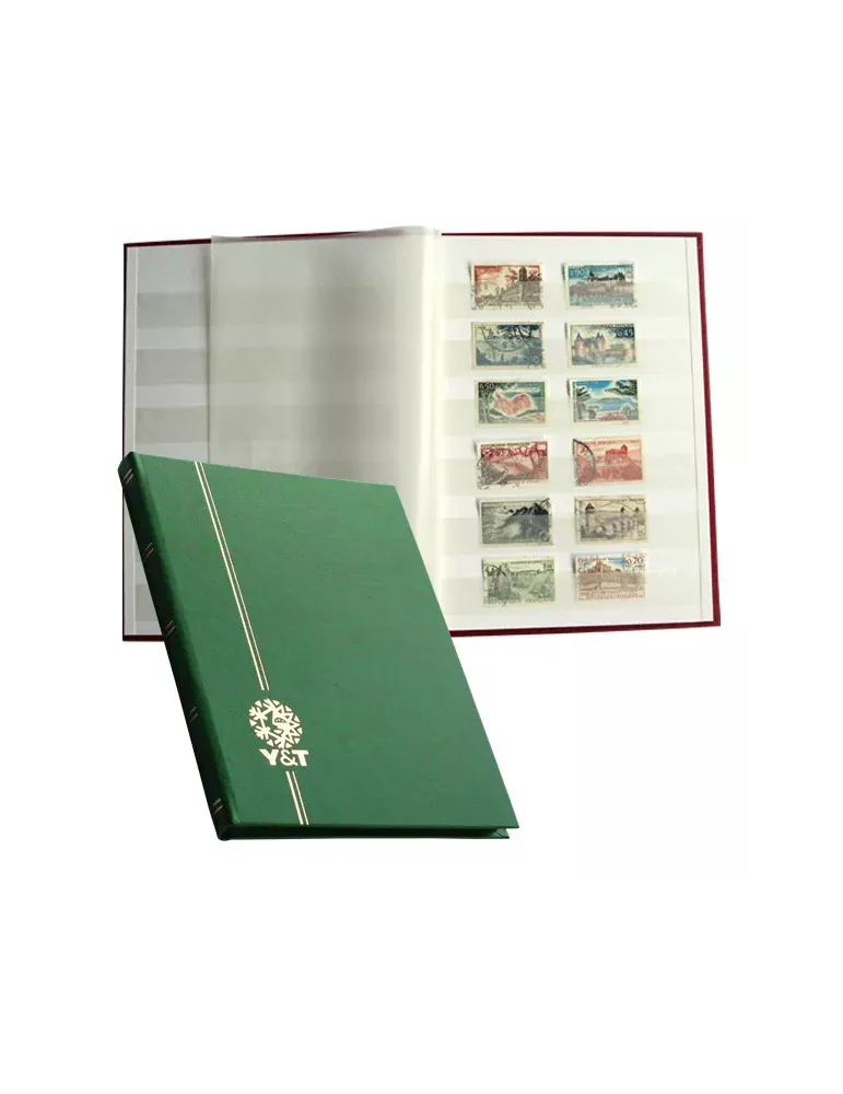 PERFECTA : Classeur fixe pour timbres (Petit modèle-Pages Blanches-32p.)