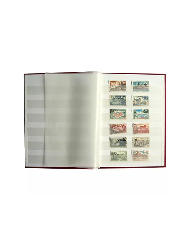 PERFECTA : Classeur fixe pour timbres (Petit modèle-Pages Blanches-32p.)