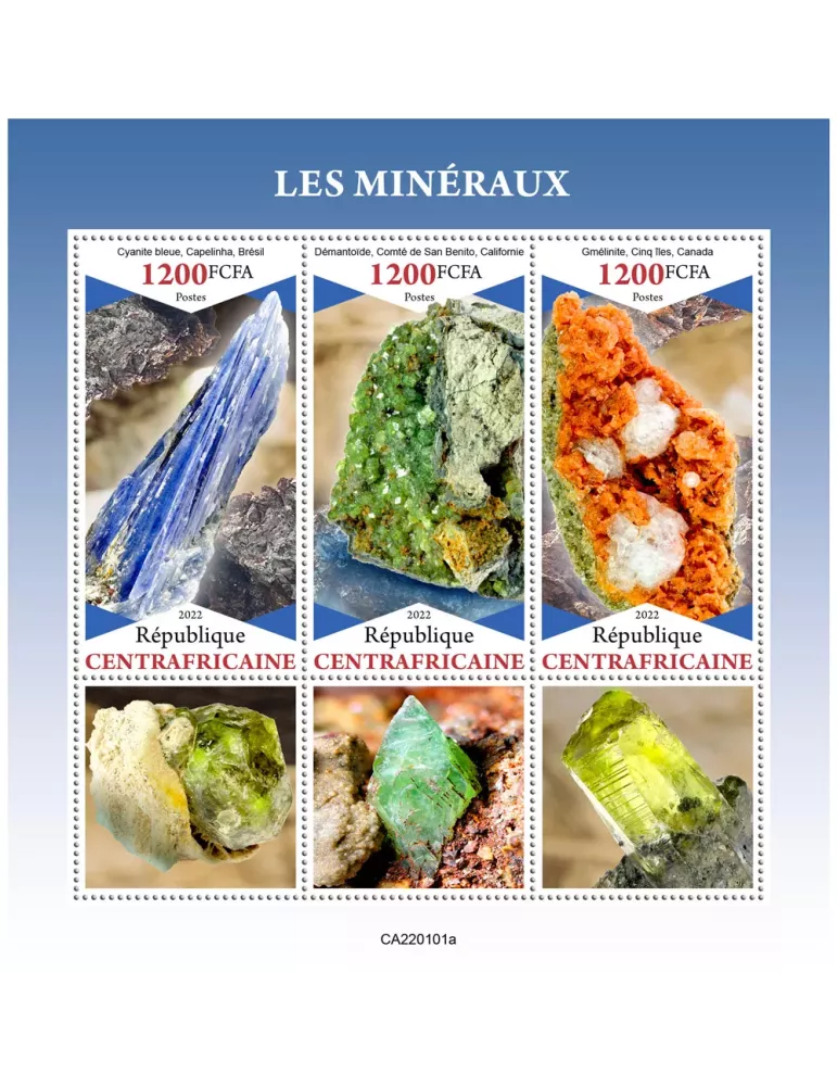 n° 8790/8792 - Timbre CENTRAFRIQUE Poste