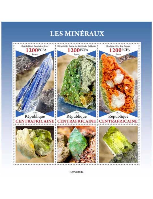 n° 8790/8792 - Timbre CENTRAFRIQUE Poste