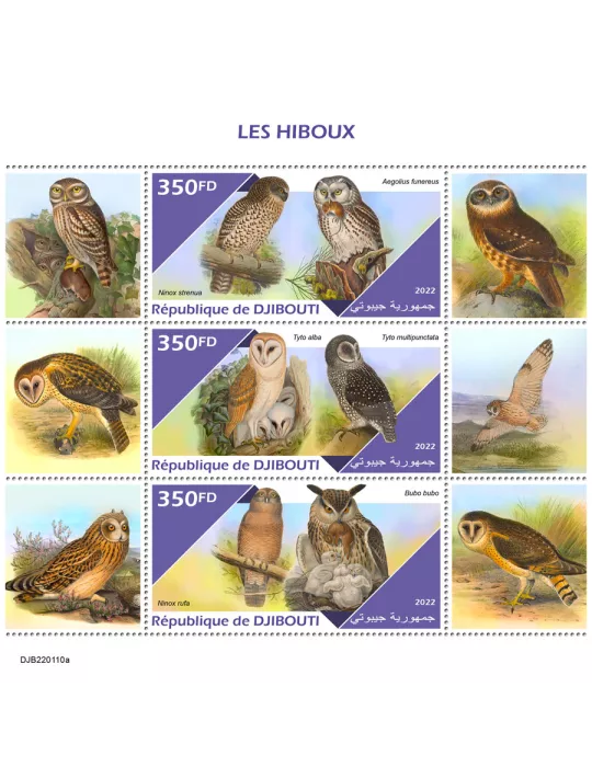 n° 3869/3871 - Timbre DJIBOUTI Poste