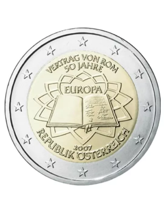 2 EURO COMMEMORATIVE 2007 : AUTRICHE (50e anniversaire du traité de Rome)