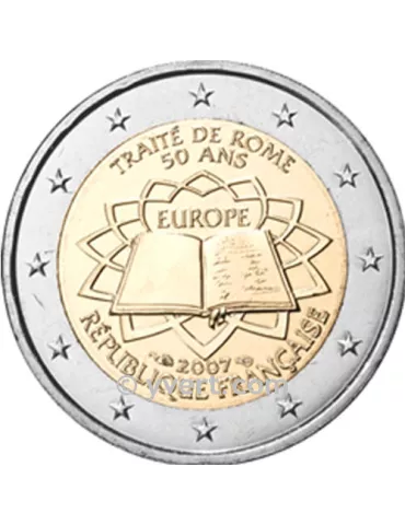 2 EURO COMMEMORATIVE 2007 : FRANCE (Traité de Rome)