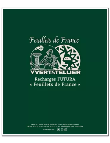 Feuilles FS Feuillets de France : pages vierges (x10)