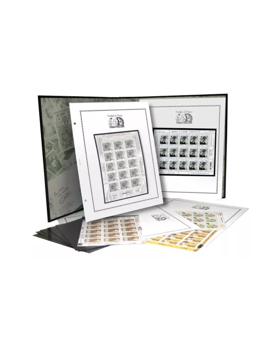 Feuilles FS Feuillets de France : pages vierges (x10)