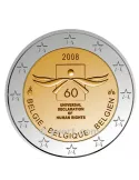 2 EURO COMMEMORATIVE 2008 : BELGIQUE (60 ans de la Déclaration Universelle Des Droits De L´Homme)