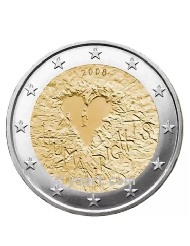2 EURO COMMEMORATIVE 2008 : FINLANDE (60 ans de la déclaration universelle des droits de l´homme)