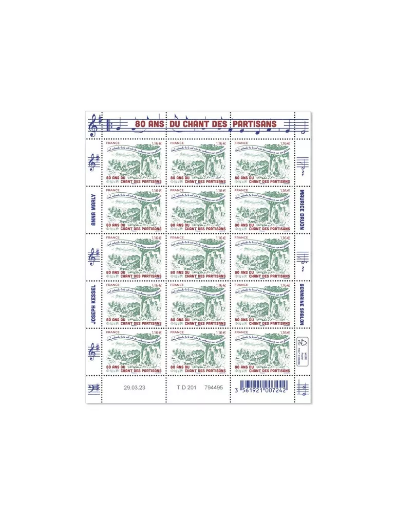 n° F100 - Timbre France Feuillets de France (n° 5686)